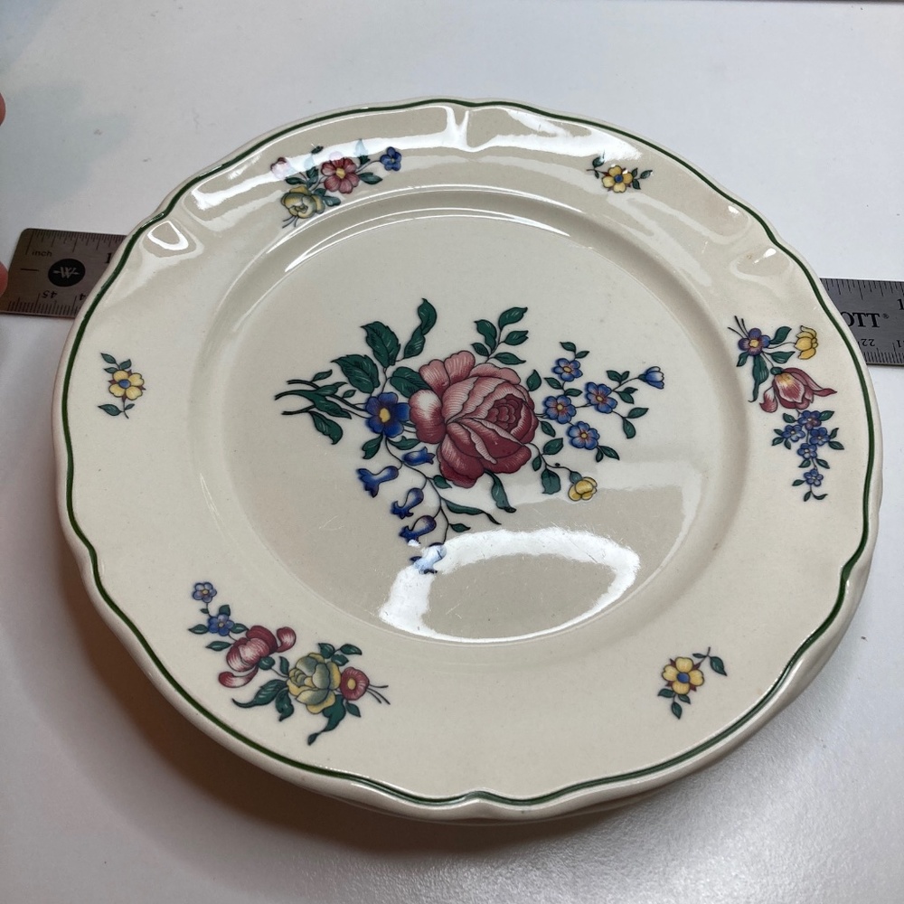 Villeroy & Boch AltStraBburg Vintage Set Of 3 Salad Plates 7.25 Inches Damaged